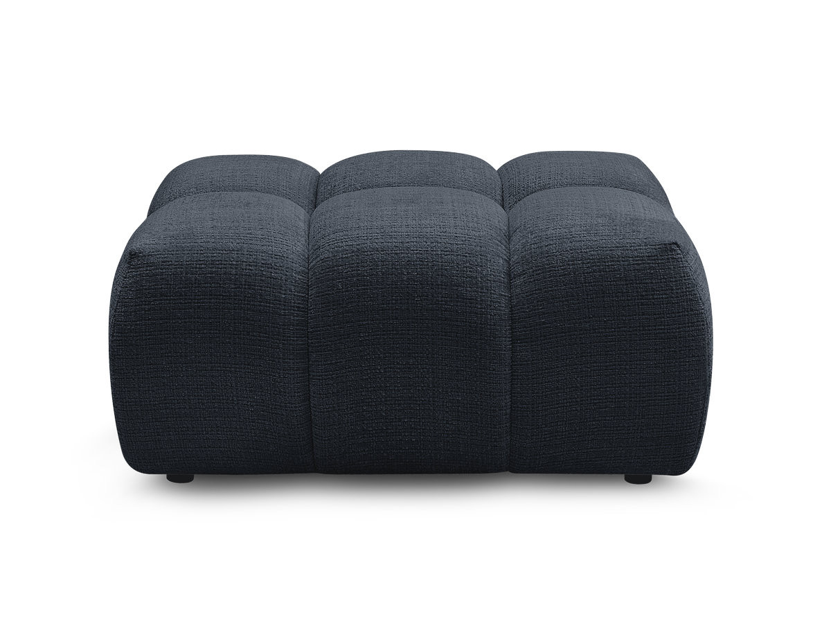 Pouf MELISSE texturé bleu — vue 4