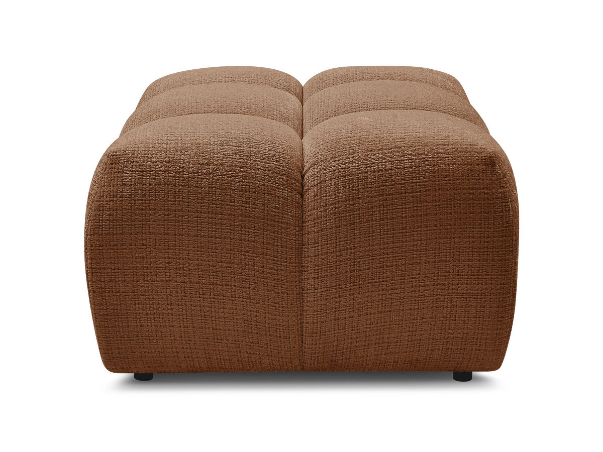 Pouf MELISSE texturé orange — vue 6