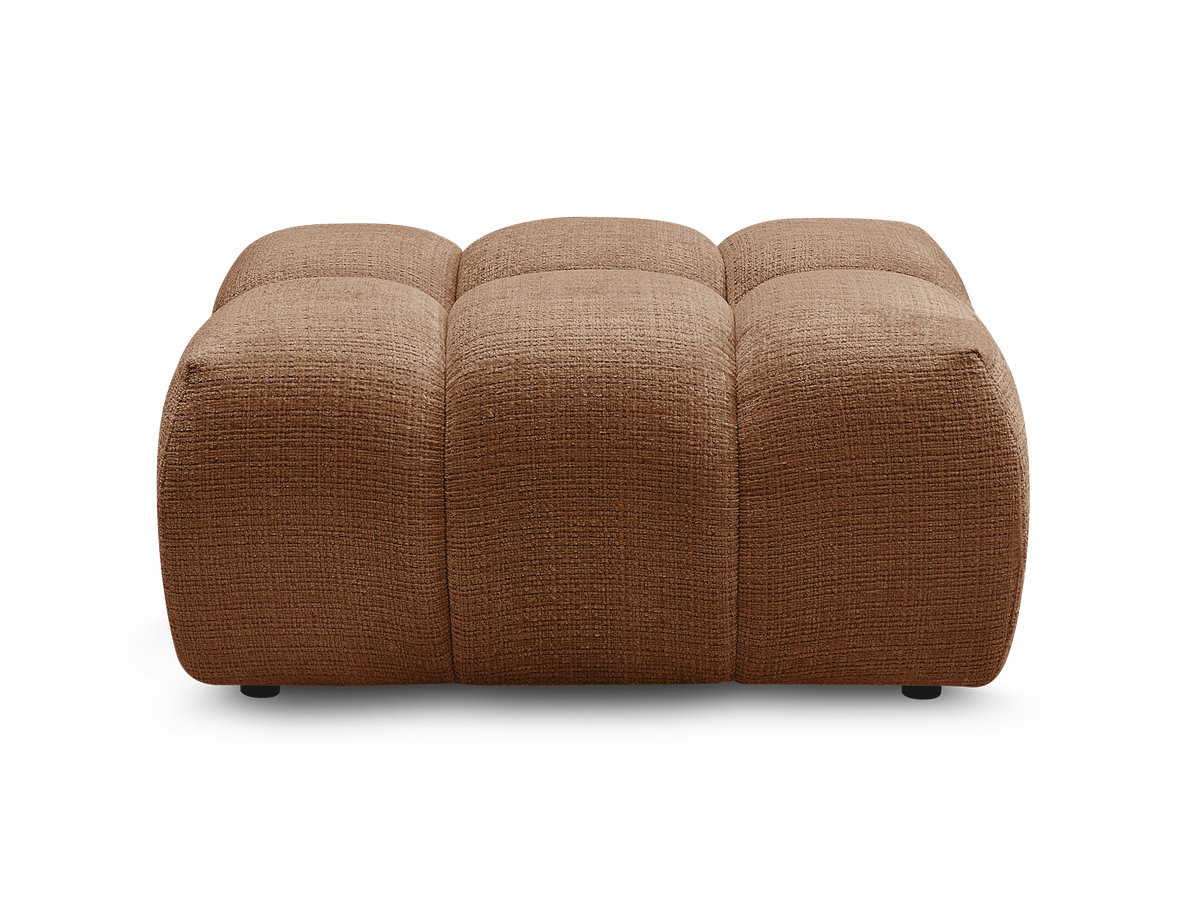 Pouf MELISSE texturé orange — vue 4