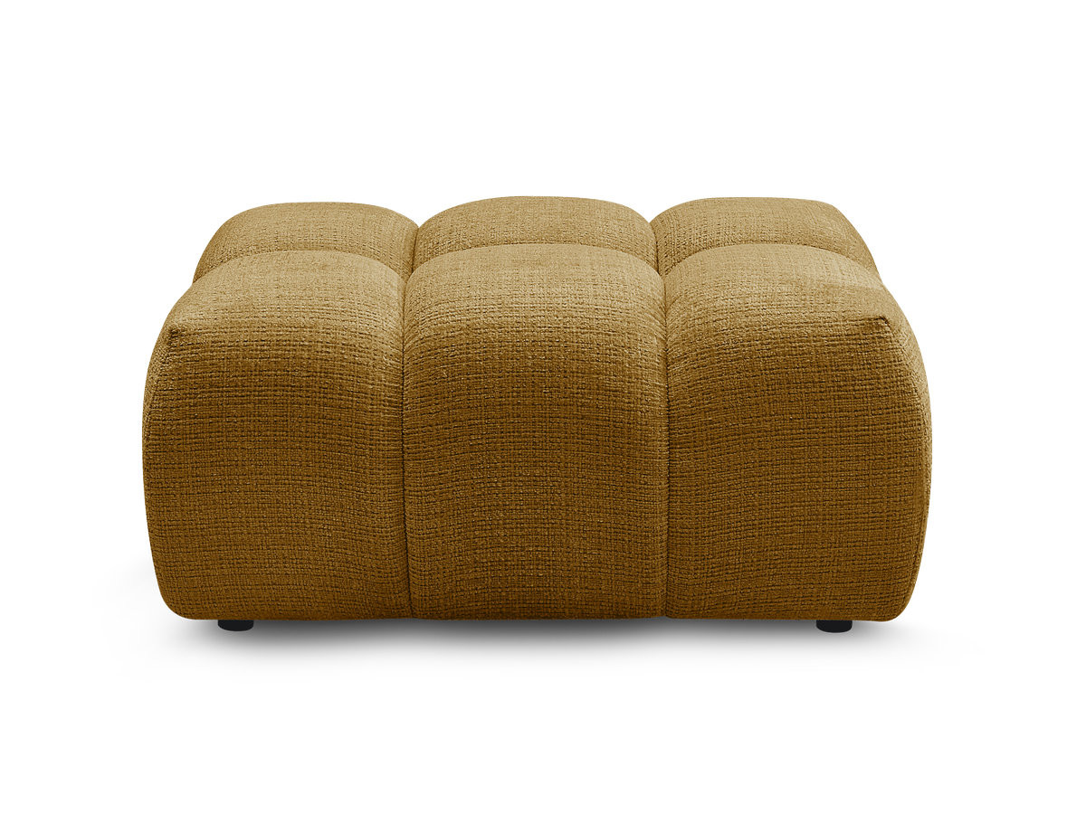 Pouf MELISSE texturé jaune — vue 4