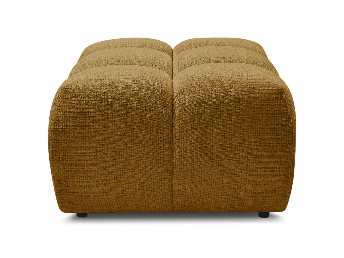 Pouf MELISSE texturé jaune — vue 6
