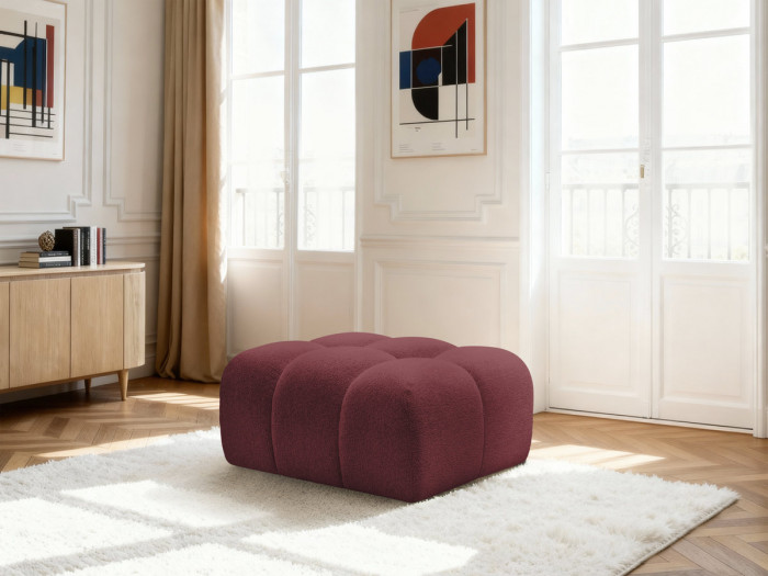 Pouf MELISSE tissu chiné
