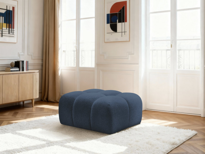 Pouf MELISSE tissu chiné