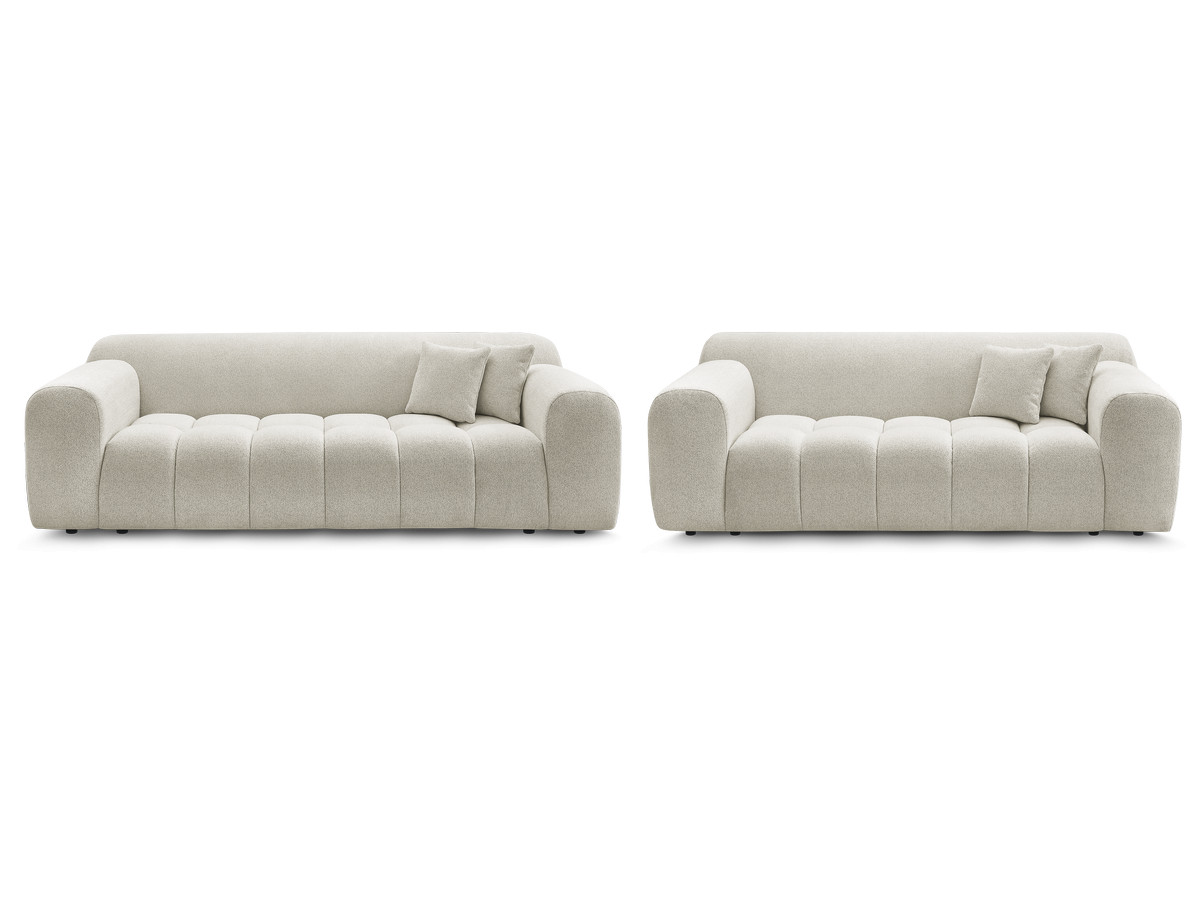 MELISSE vaste 3 + 2 zits bankstel in gemêleerde stof