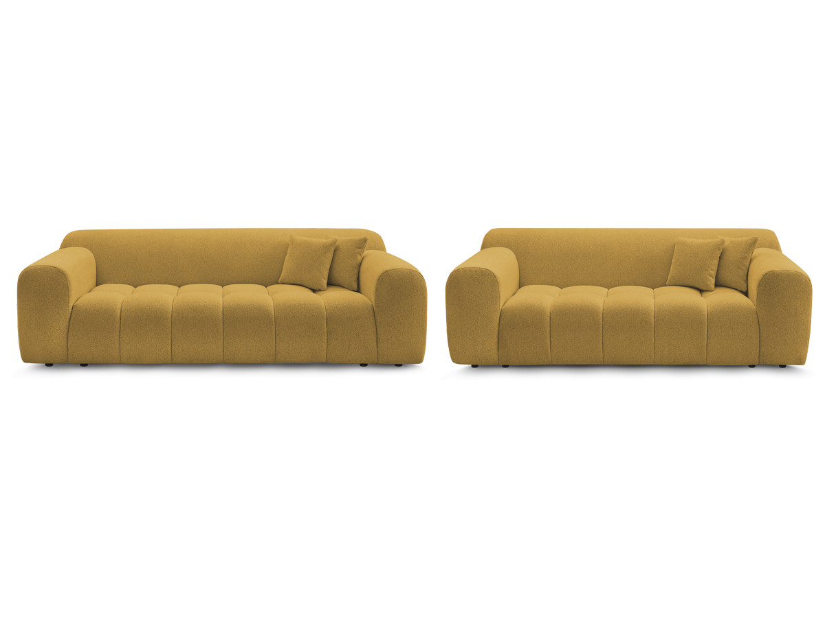 MELISSE vaste 3 + 2 zits bankstel in gemêleerde stof