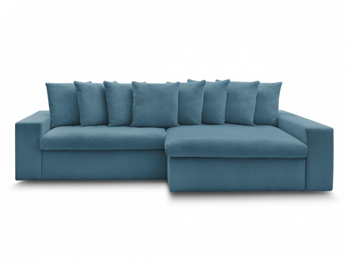 Canapé d'angle fixe ENORE velours côtelé