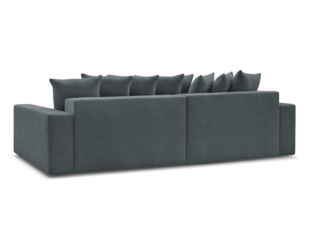 Canapé d'angle fixe ENORE tissu lisse