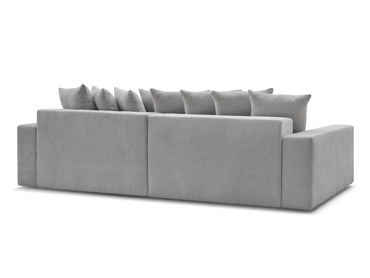 Canapé d'angle fixe ENORE tissu lisse