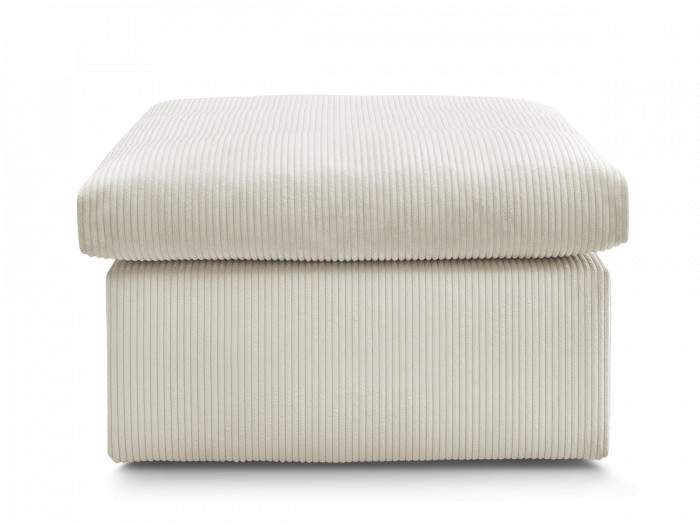 Pouf ENORE tissu velours côtelé