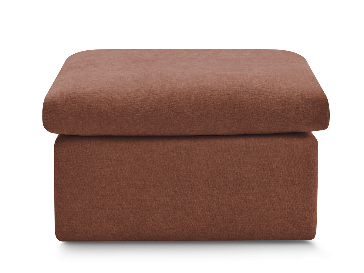 ENORE poef in gladde stof