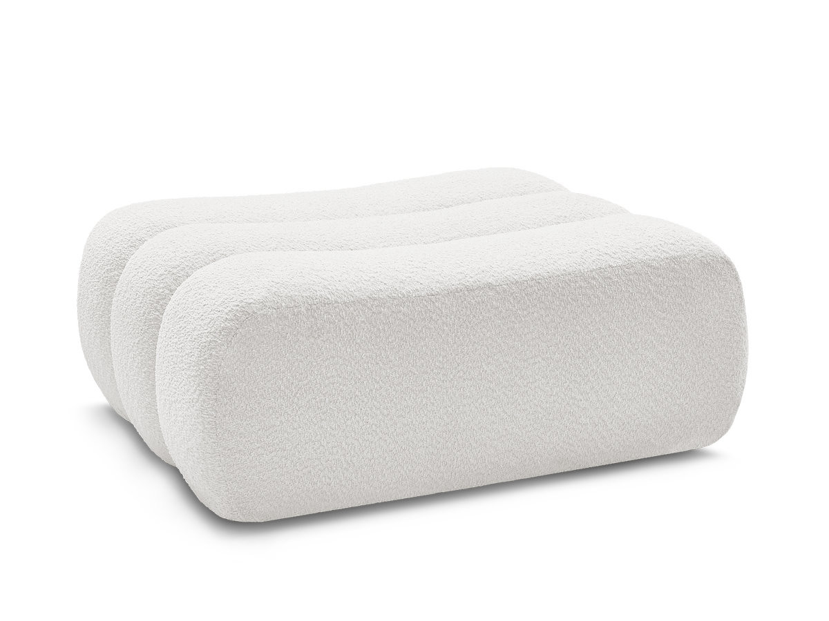 Pouf AZRA tissu bouclette
