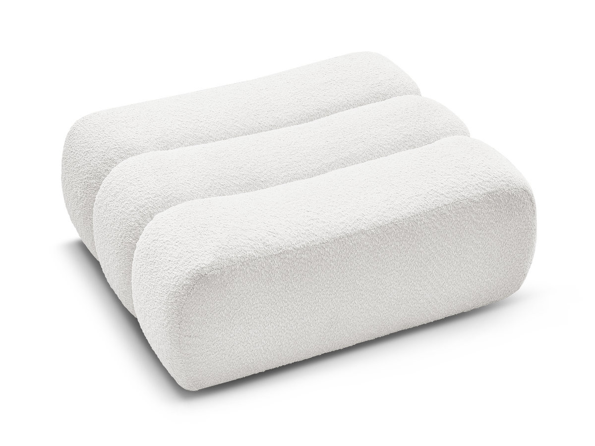 Pouf AZRA tissu bouclette