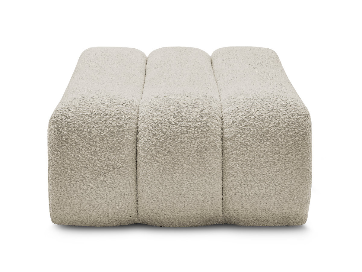 Pouf AZRA tissu bouclette