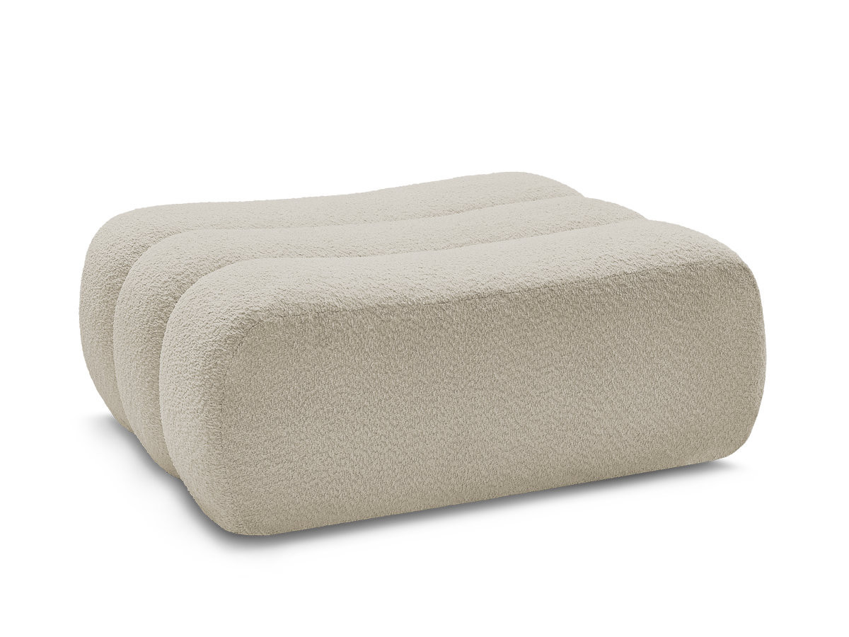 Pouf AZRA tissu bouclette