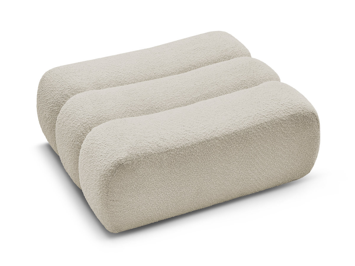 Pouf AZRA tissu bouclette