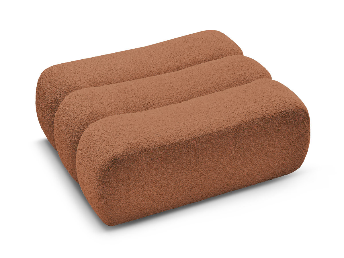 Pouf AZRA tissu bouclette