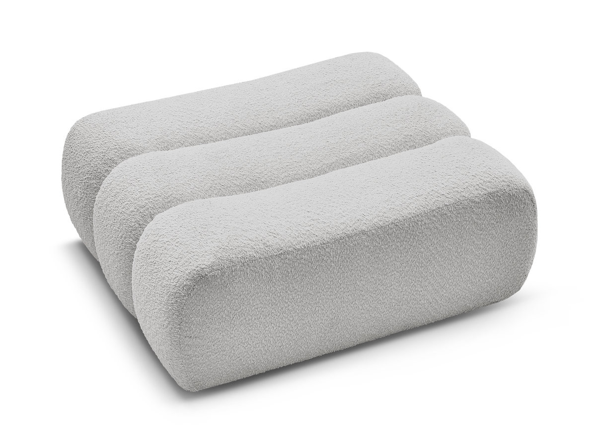 Pouf AZRA tissu bouclette