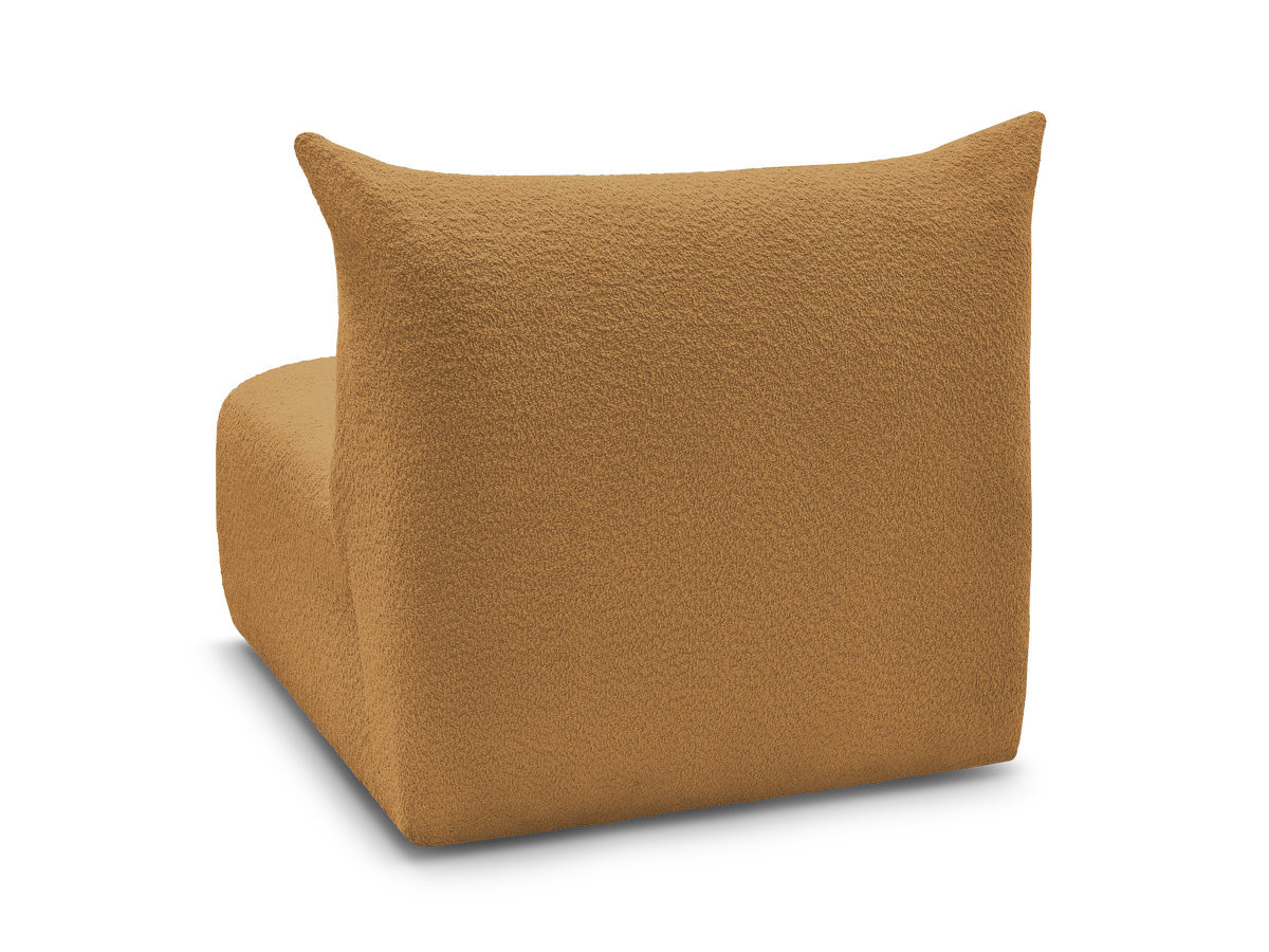 Chauffeuse 1 place sans accoudoir pour canapé modulable AZRA tissu bouclette