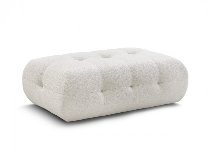 Pouf grand LAURA tissu chiné