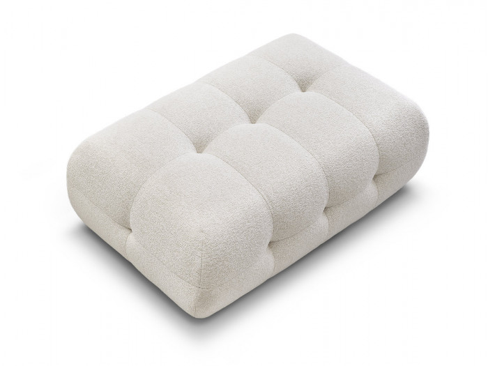 Pouf grand LAURA tissu chiné