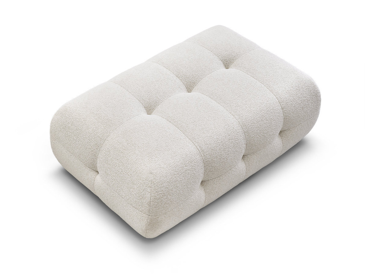 Pouf grand LAURA tissu chiné