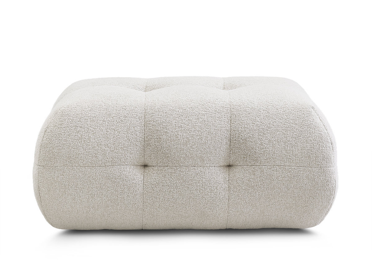 Pouf petit LAURA tissu chiné