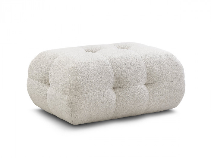 Pouf petit LAURA tissu chiné