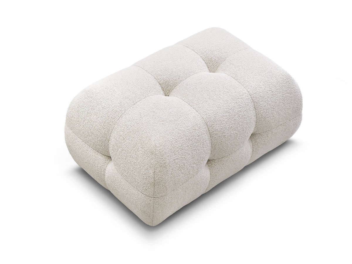 Pouf petit LAURA chiné beige — vue 6