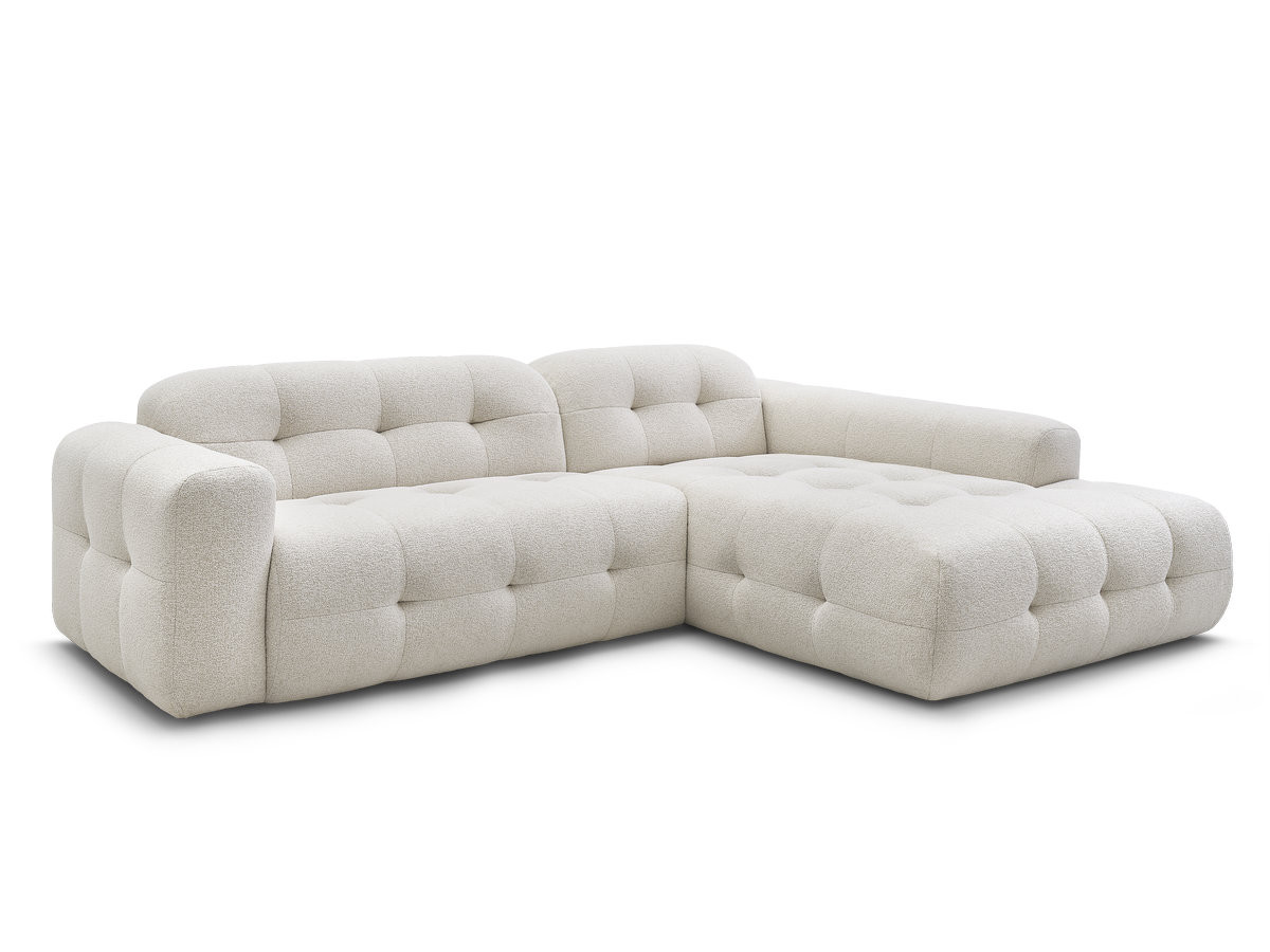laura vaste hoekbank in gemêleerde stof gekleurd beige