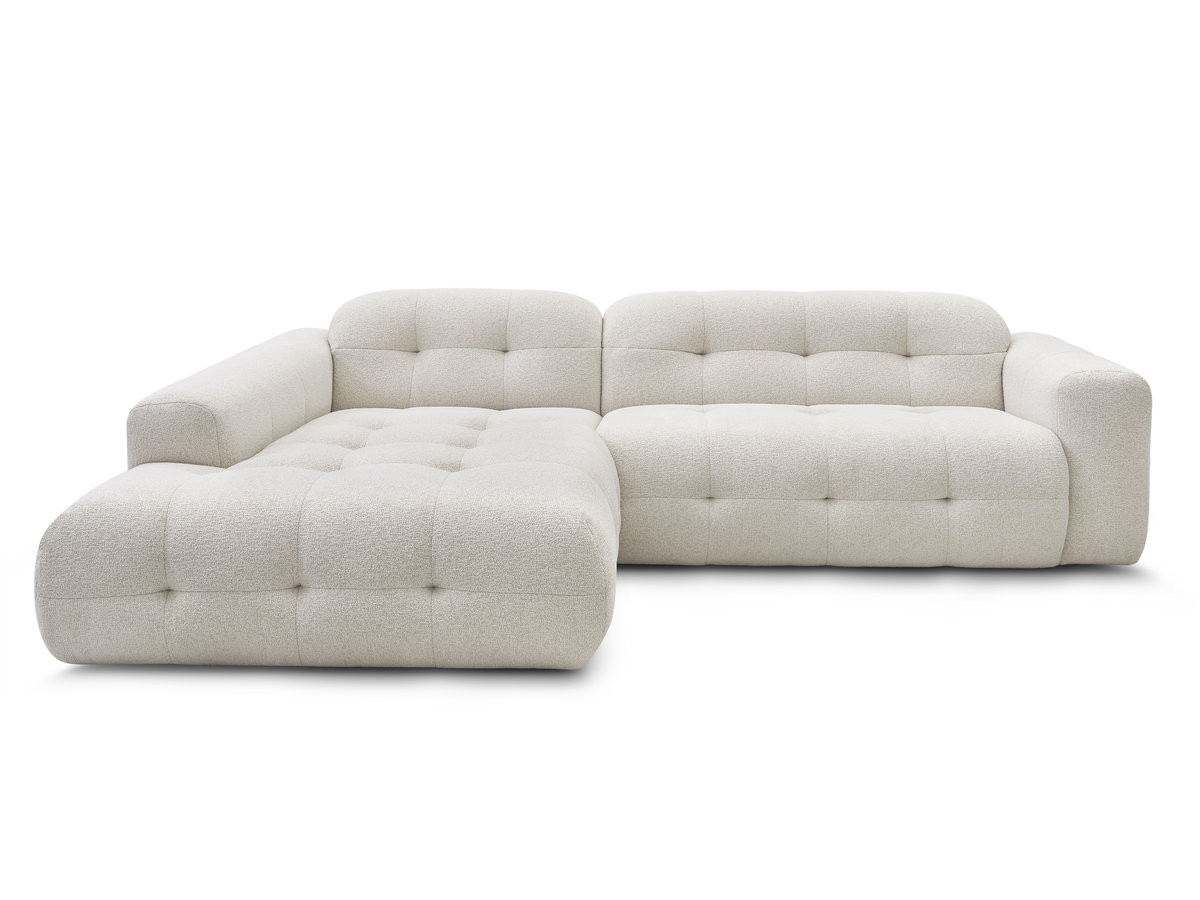 LAURA vaste hoekbank in gemêleerde stof