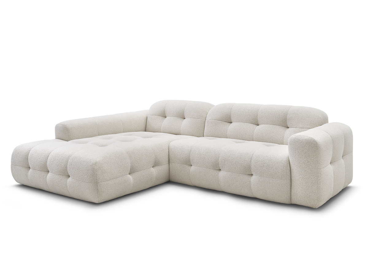 laura vaste hoekbank in gemêleerde stof gekleurd beige