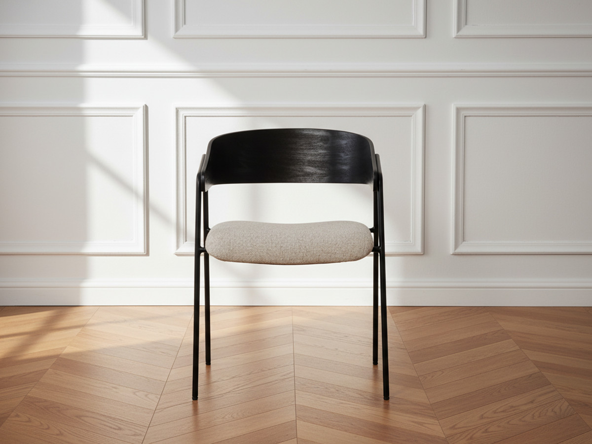 Lot de 2 chaises SOREN tissu texturé