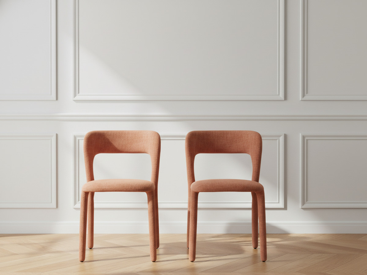 Lot de 2 chaises PIA tissu