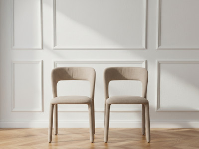 Lot de 2 chaises PIA tissu