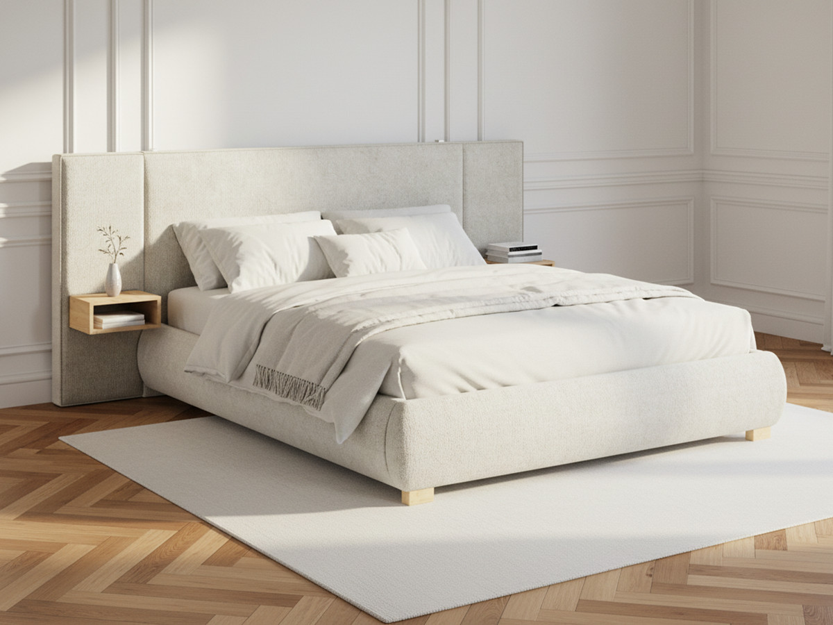 ALOE opbergbed met nachtkastjes en geïntegreerde led's