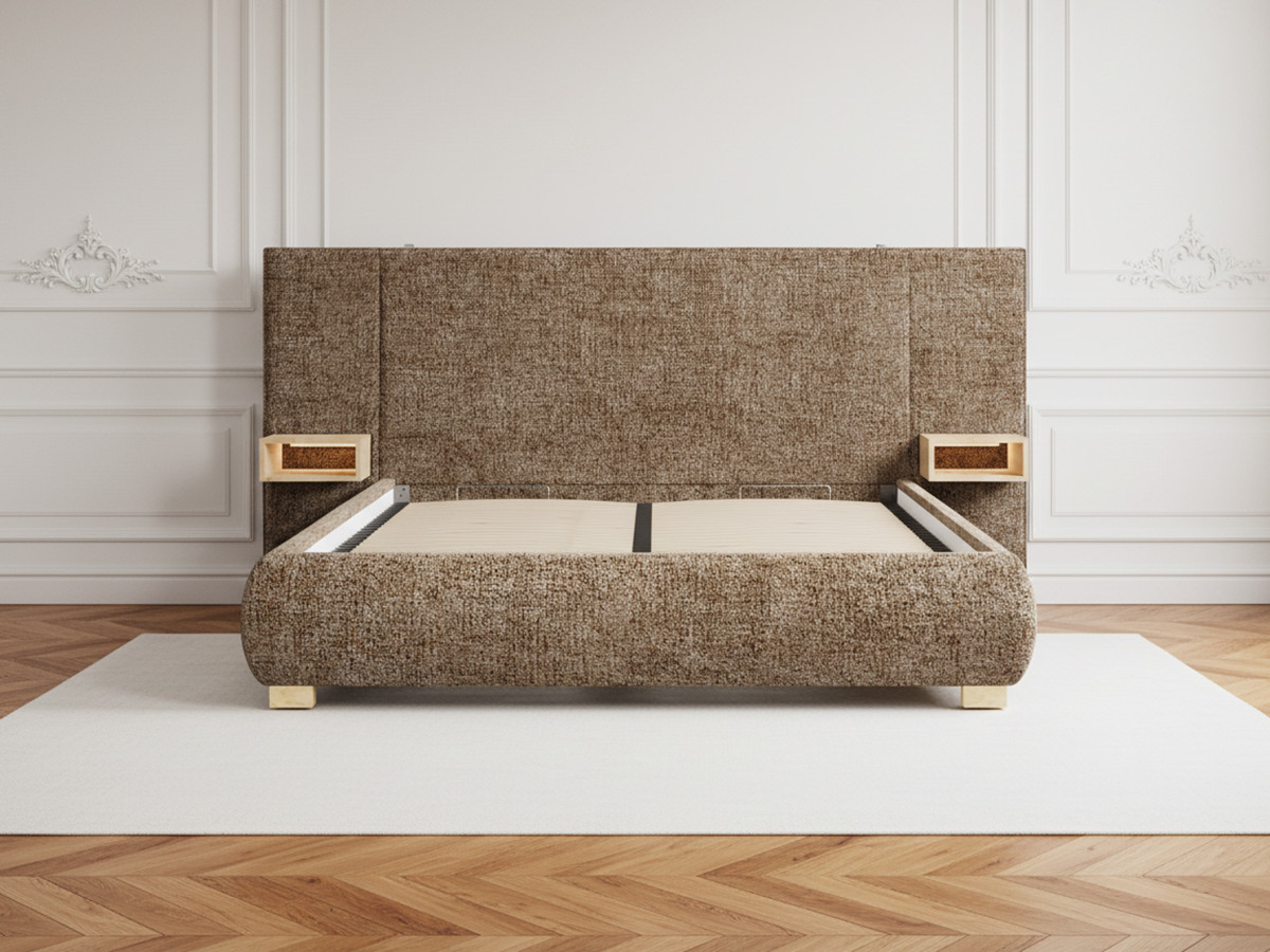 ALOE opbergbed met nachtkastjes en geïntegreerde led's