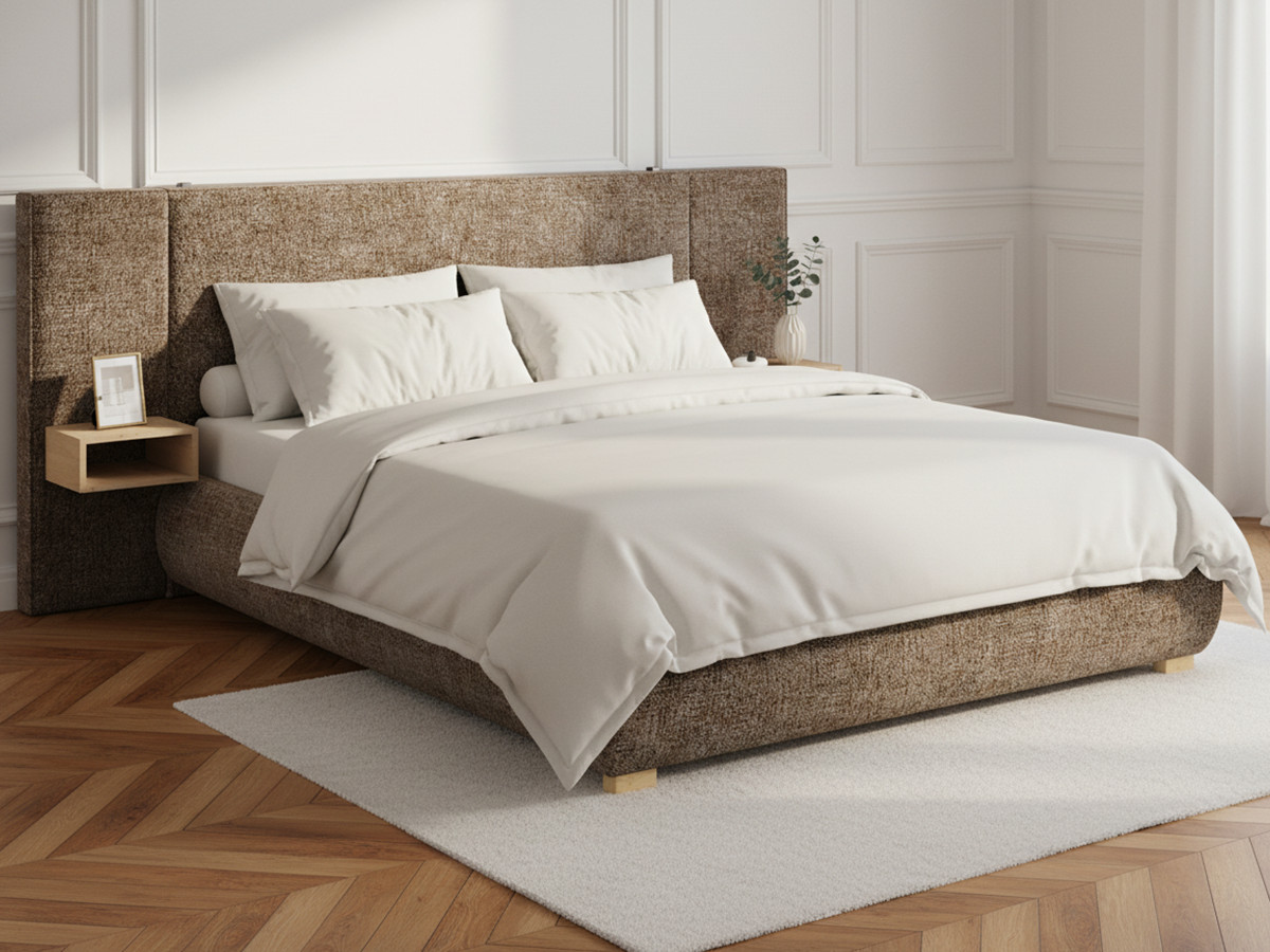 ALOE opbergbed met nachtkastjes en geïntegreerde led's