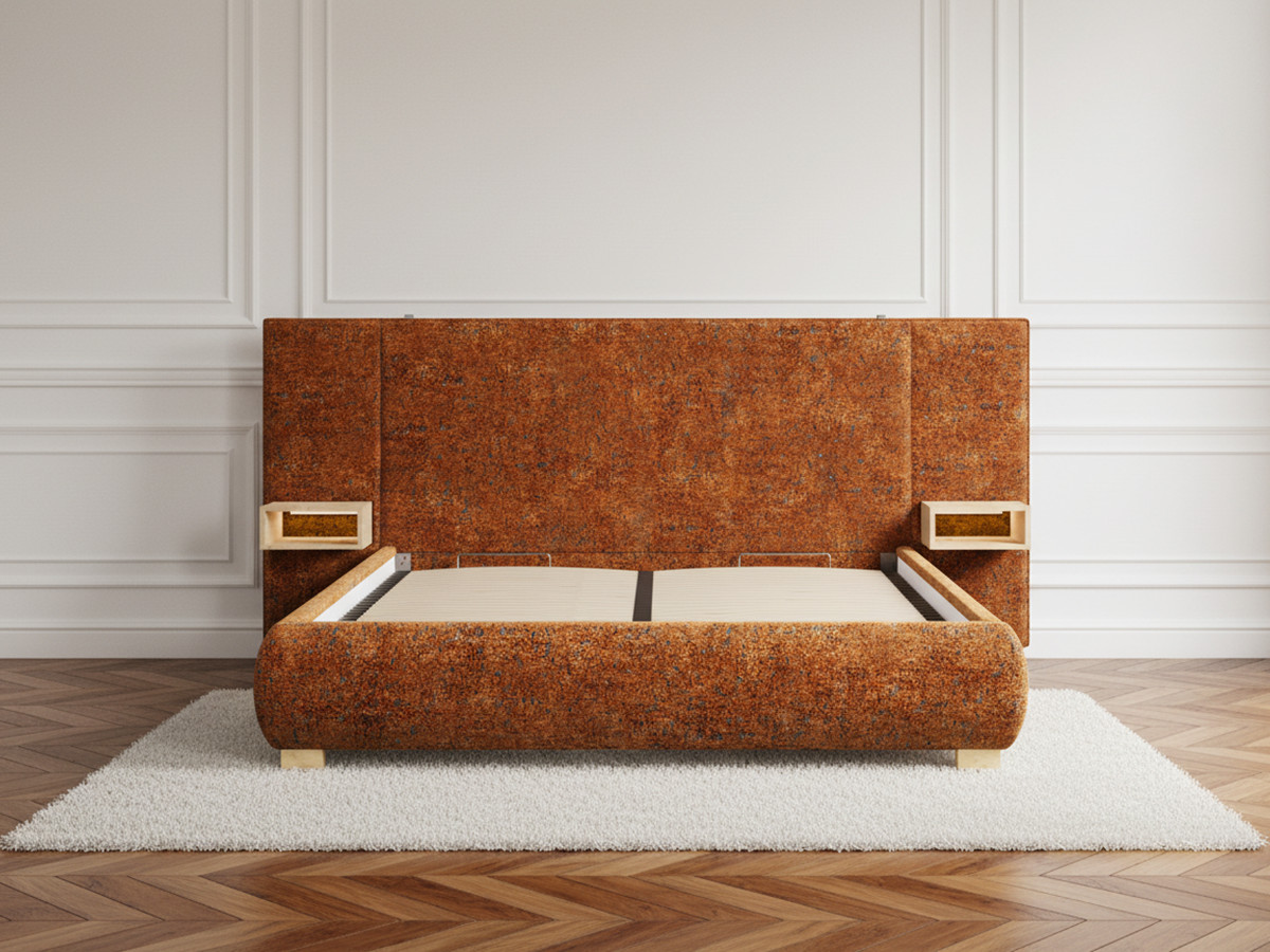 ALOE opbergbed met nachtkastjes en geïntegreerde led's