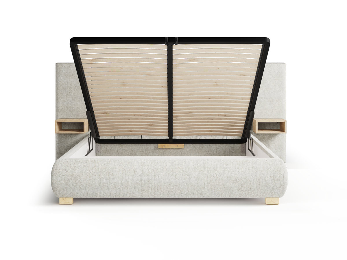 ALOE opbergbed met nachtkastjes en geïntegreerde led's