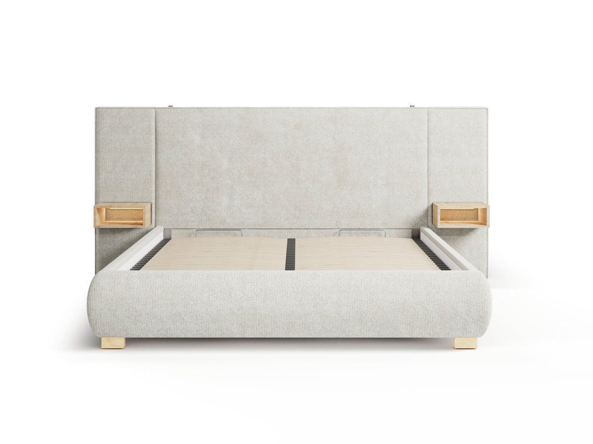 ALOE opbergbed met nachtkastjes en geïntegreerde led's