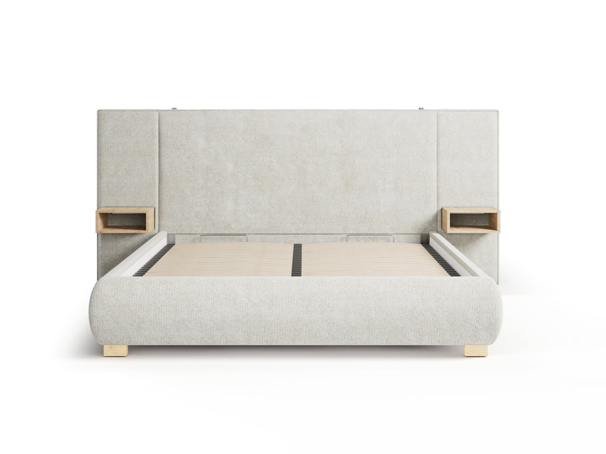 ALOE opbergbed met nachtkastjes en geïntegreerde led's