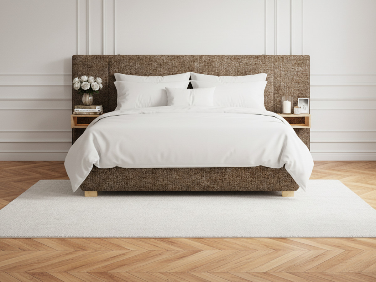 ALOE opbergbed met nachtkastjes en geïntegreerde led's