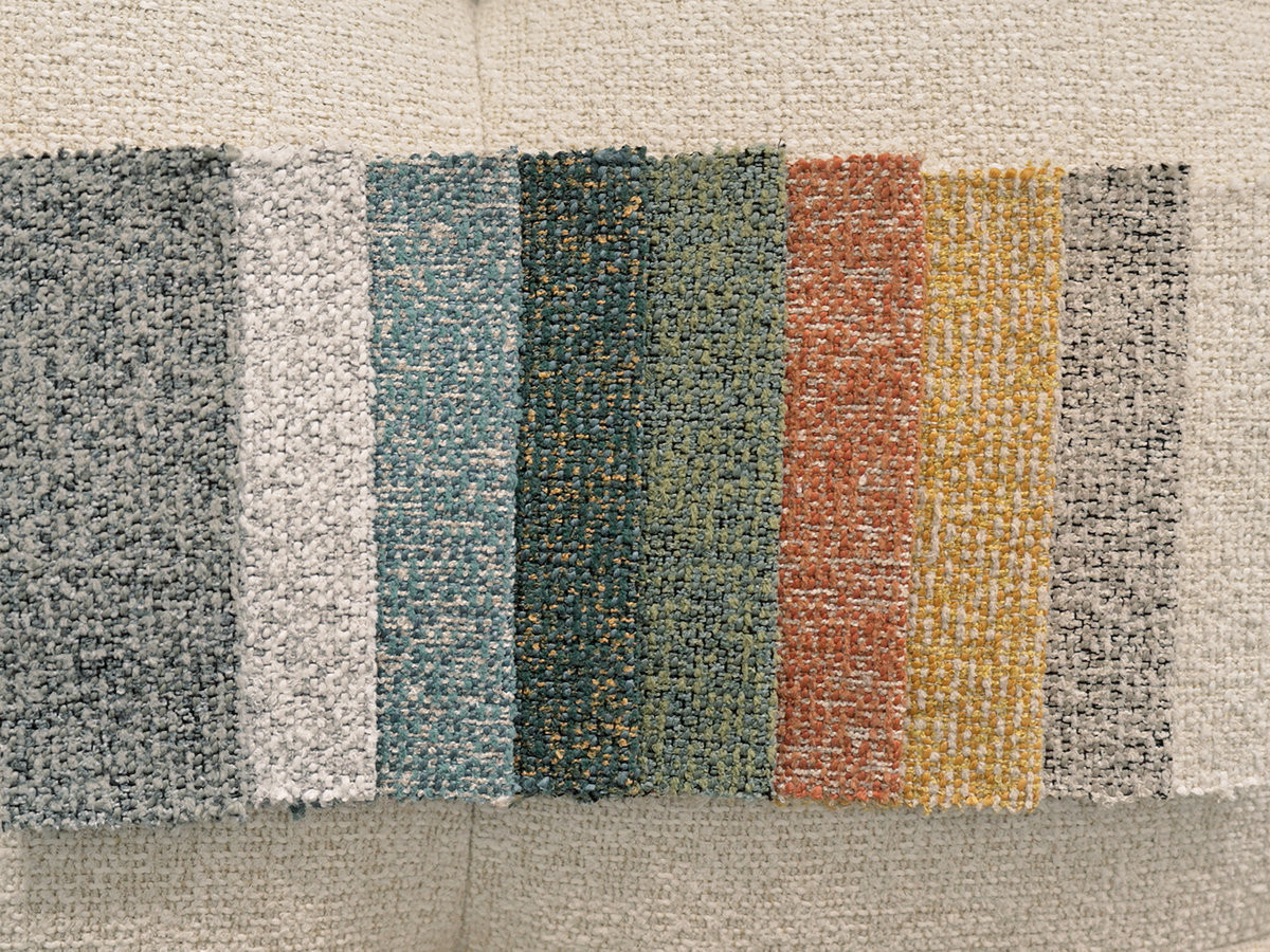 Canapé d'angle LAURA chiné beige — vue 6