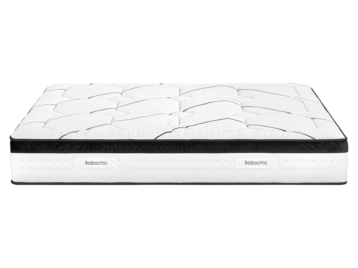 Ensemble matelas hybride ressorts ensachés et mémoire de forme + sommier MON AMOUR