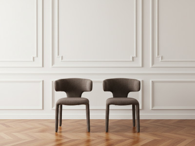 Chaises MILA tissu texturé