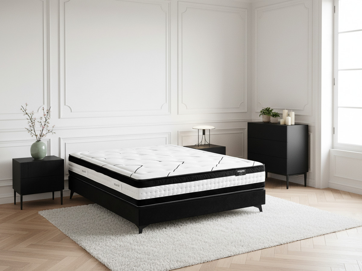 Ensemble matelas ressorts ensachés et latex + sommier MON ULTIME — vue 3
