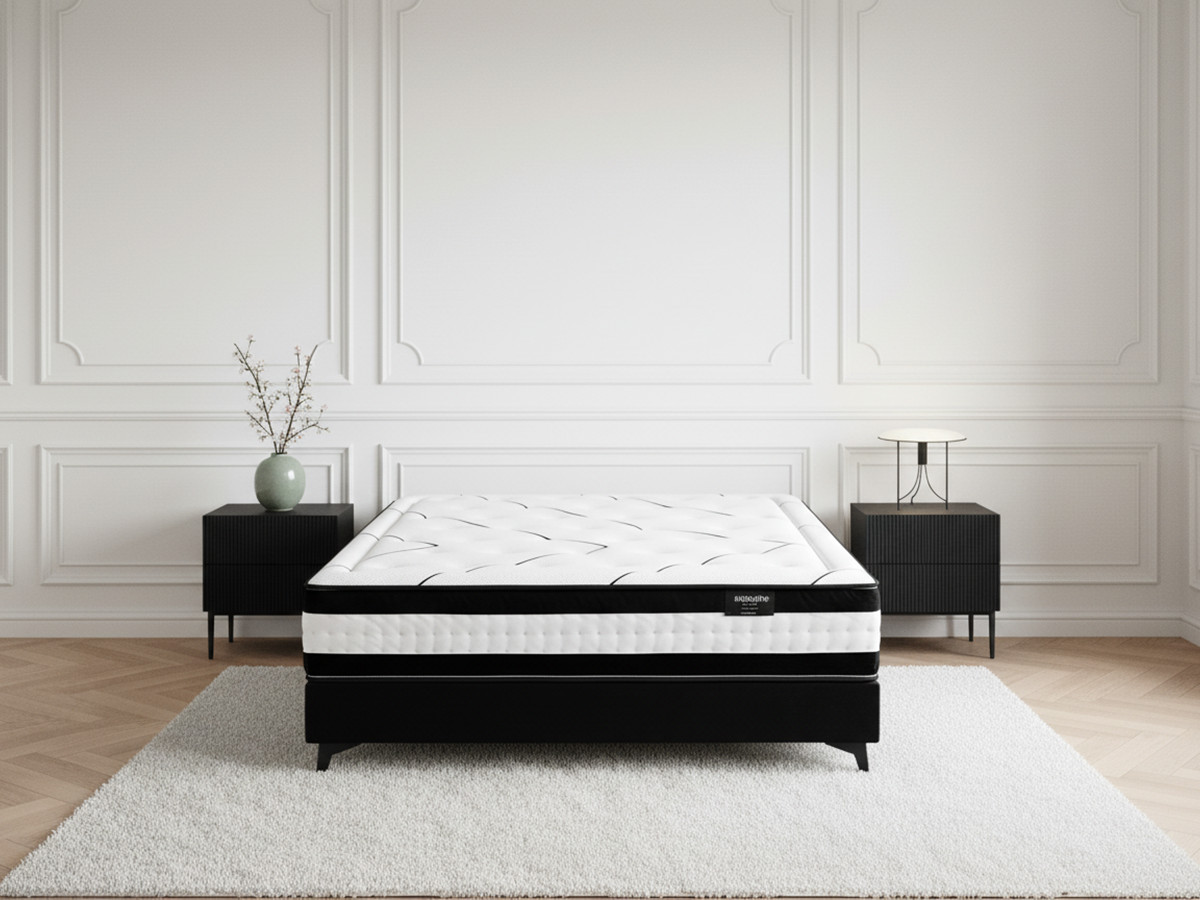 MON ULTIME pocketveringmatras en latex matras en bedbodem set