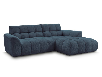 Canapé d'angle fixe JAYA tissu chenille