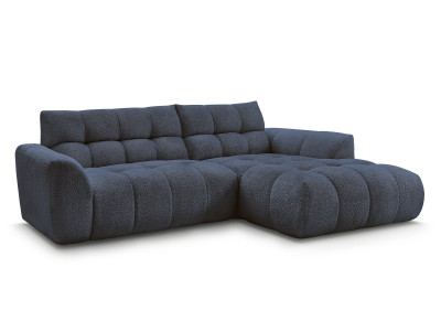 Canapé d'angle fixe JAYA tissu chenille