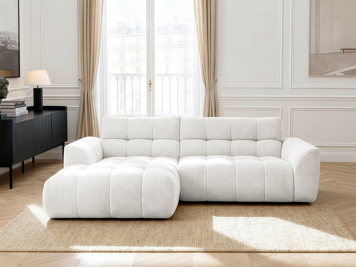 JAYA vaste hoekbank in chenillestof